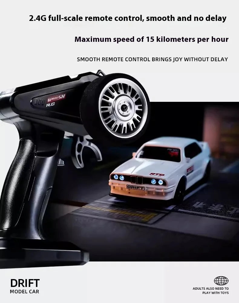 Silver Mini Rc Drift Car