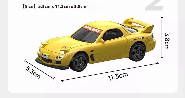 Yellow Mini Rc Drift Car