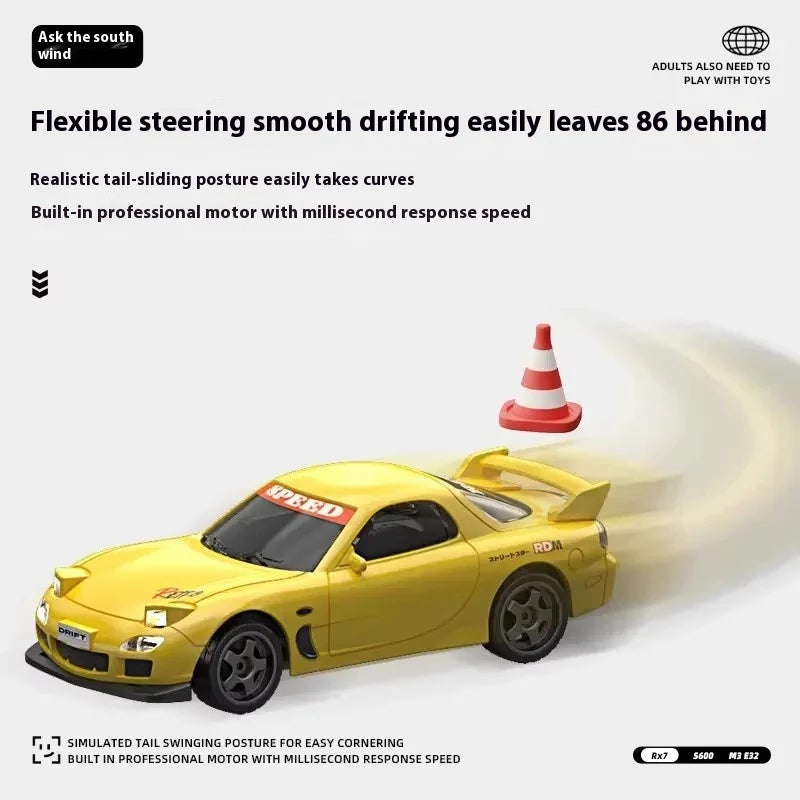 Yellow Mini Rc Drift Car