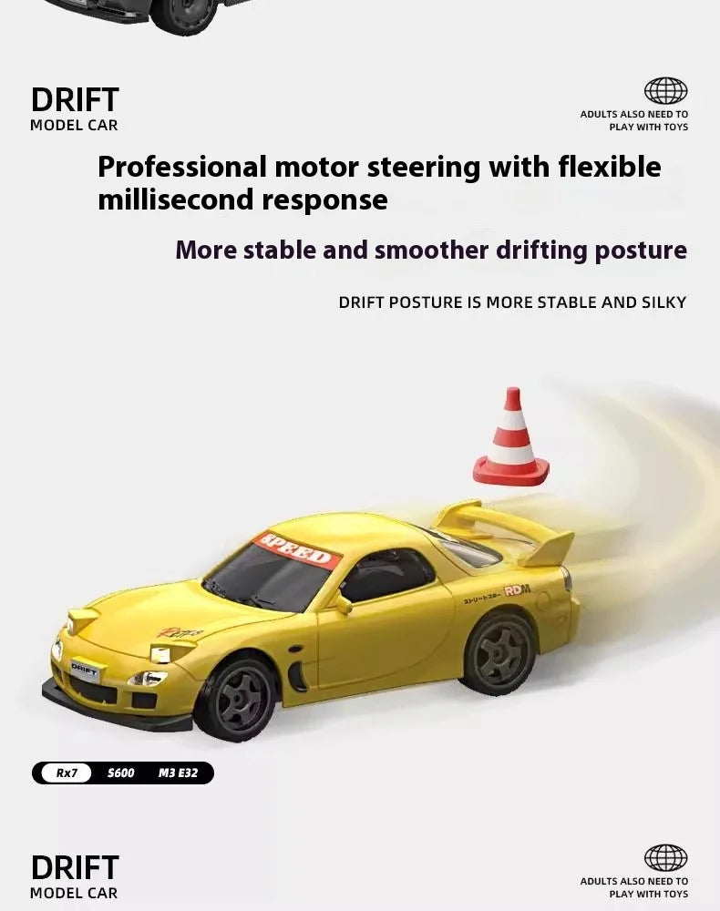 Silver Mini Rc Drift Car