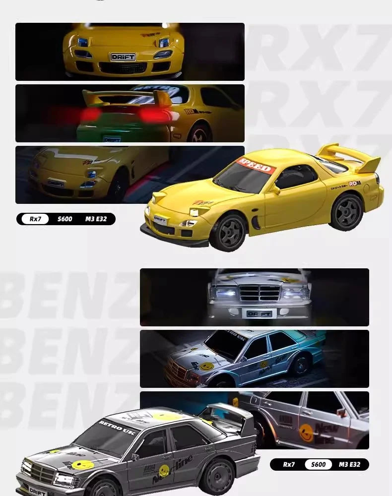 Silver Mini Rc Drift Car