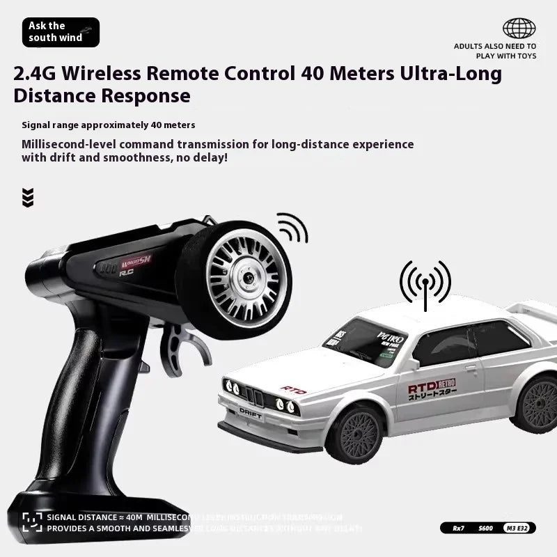 Silver Mini Rc Drift Car